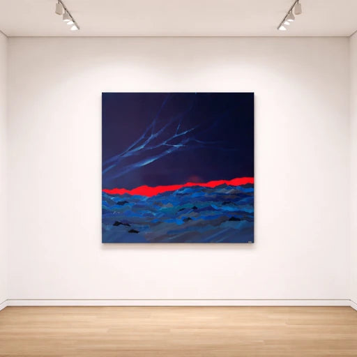 Œuvre originale Force et Harmonie – Cyanotype et pigments