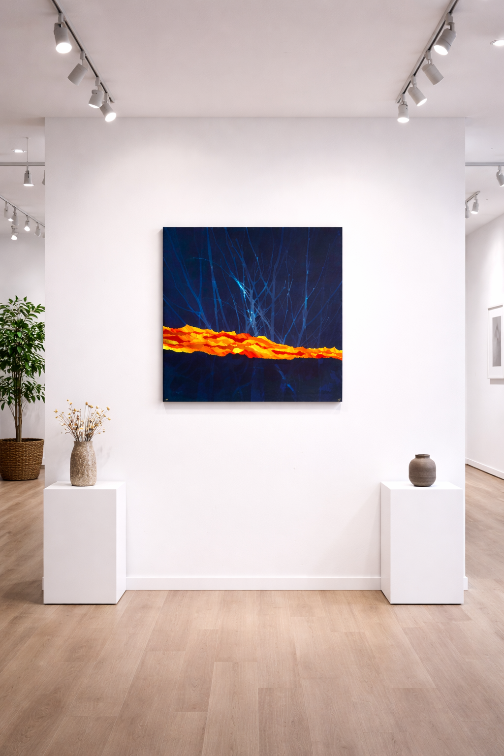 Œuvre d’art originale Harmonie- cyanotype et pigments