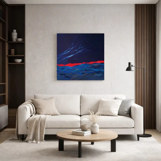 Œuvre originale Force et Harmonie – Cyanotype et pigments