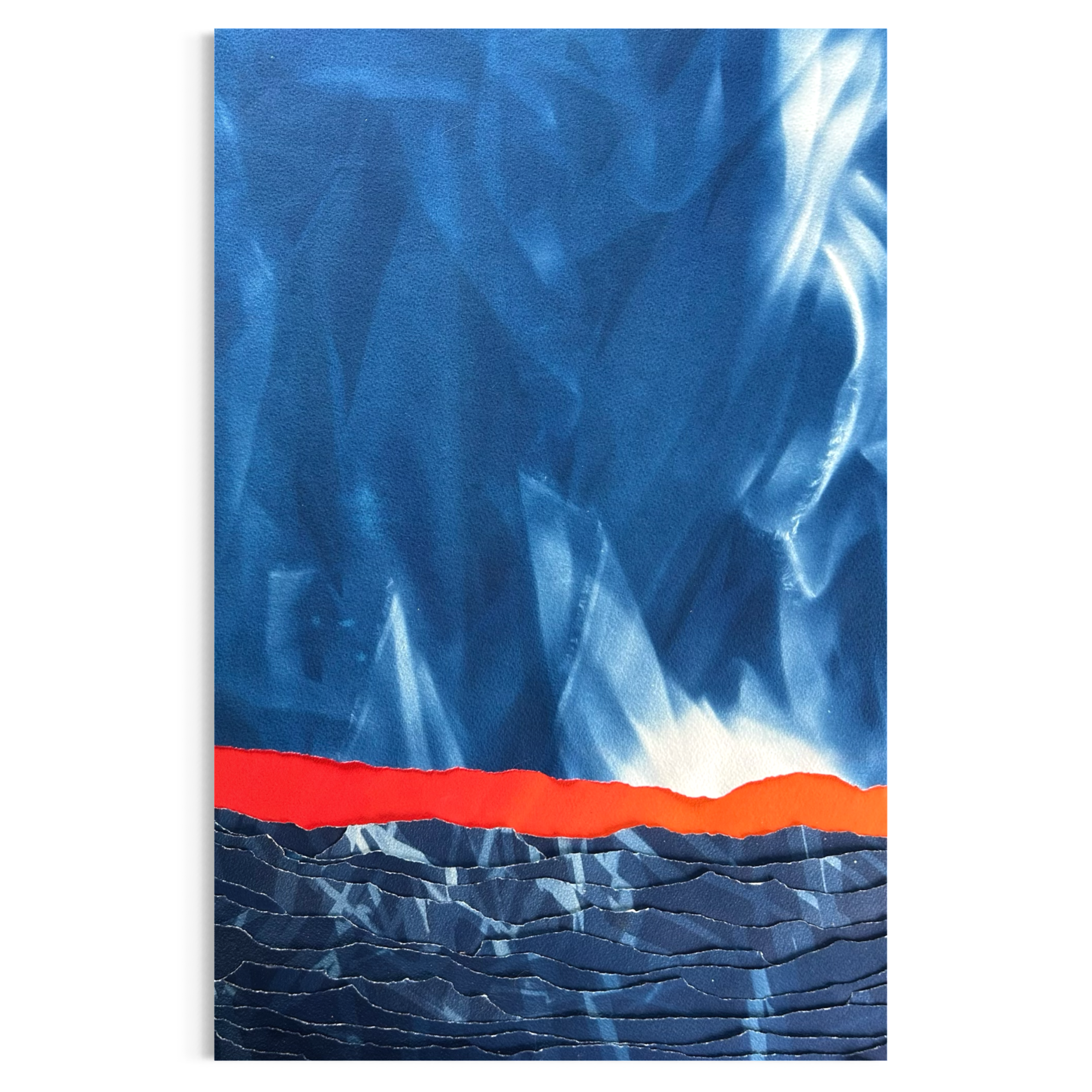 Œuvre d'art originale L’amour, la source – Cyanotype et pigments