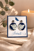 Bijou boucles d’oreilles Cyanotype « Sérénité »