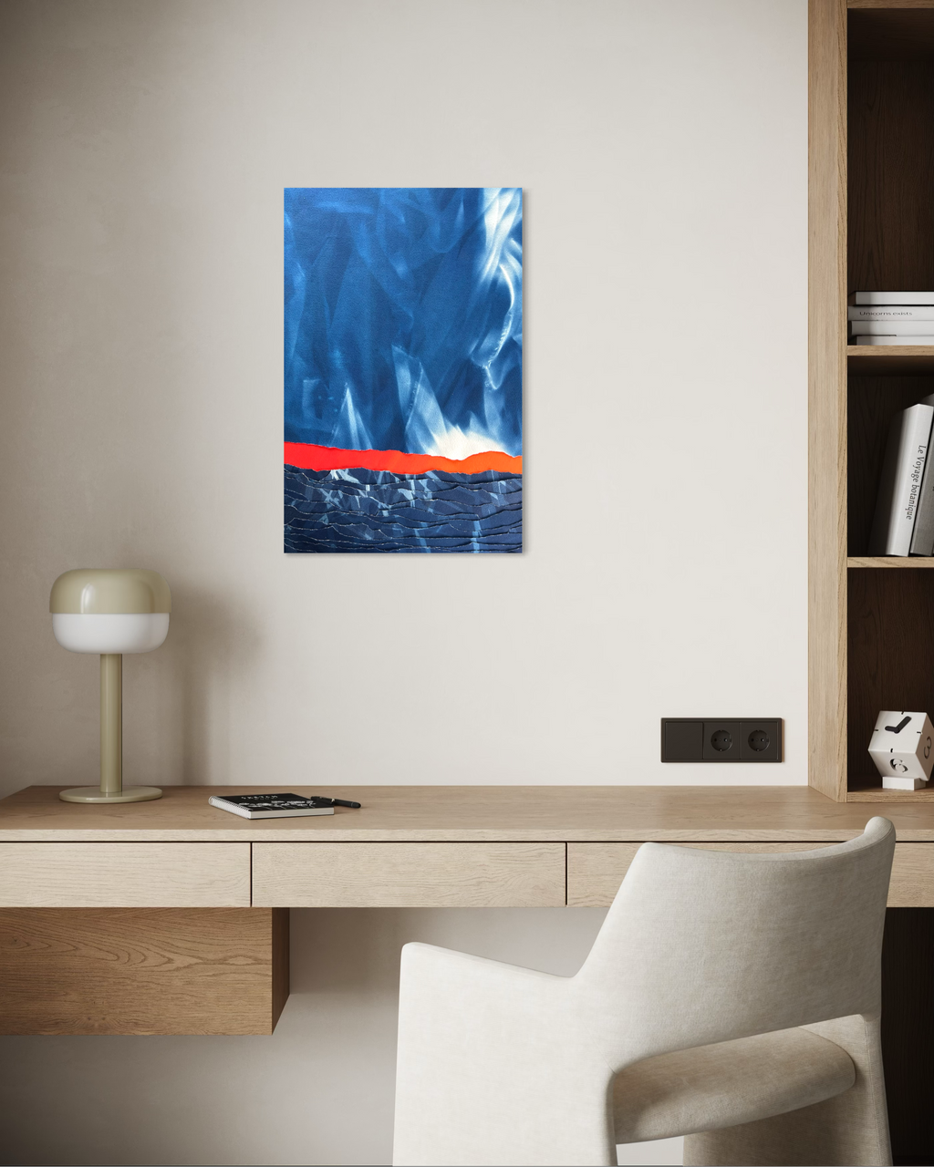 Œuvre d'art originale L’amour, la source – Cyanotype et pigments