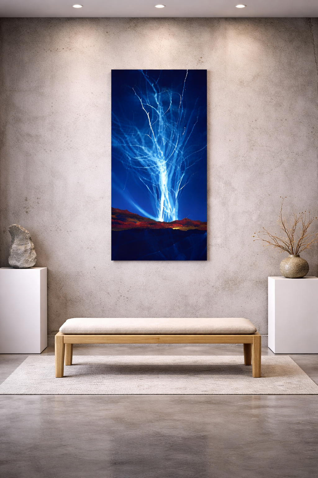 Œuvre d'art originale Elévation – Cyanotype et pigments