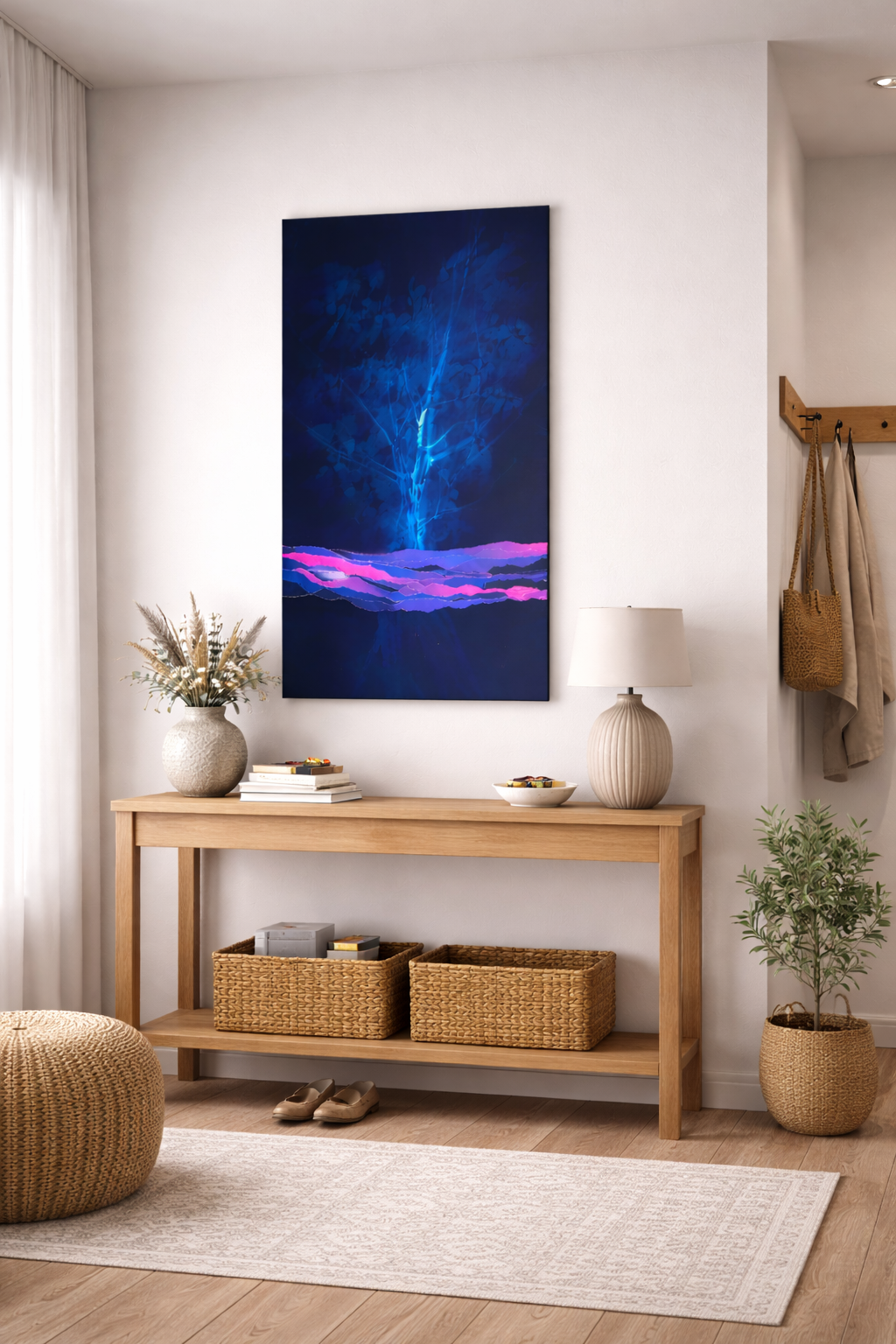 Œuvre d'art originale Douceur et compassion – Cyanotype et pigments