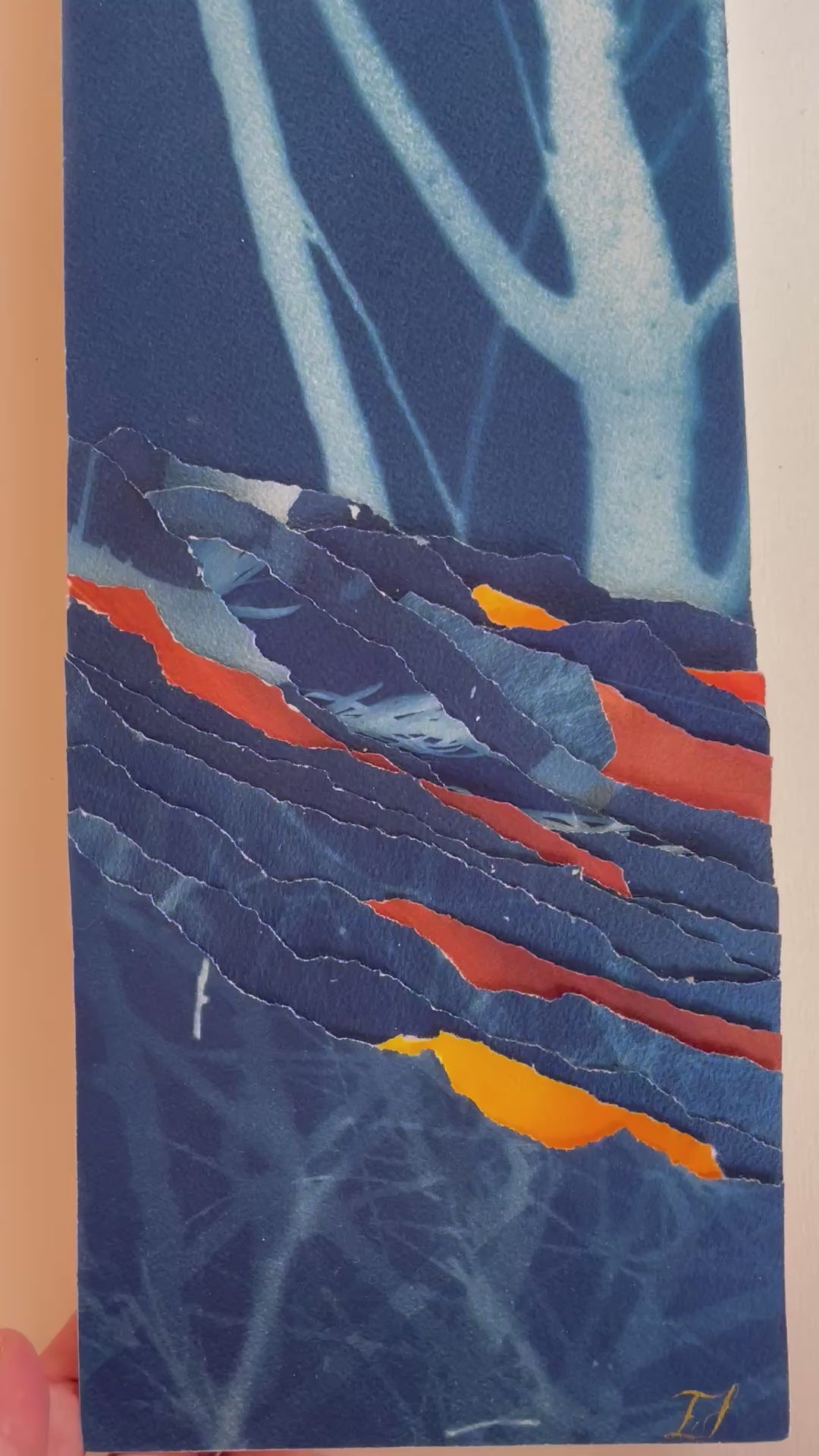 Œuvre d'art originale Harmonie I – Cyanotype et pigments